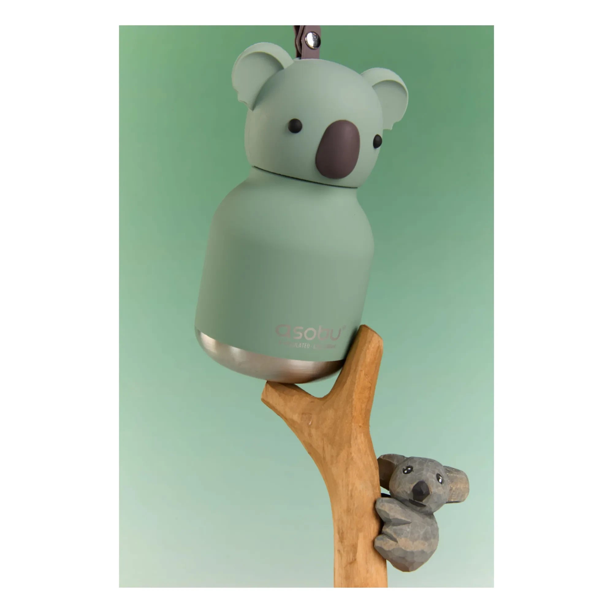 Asobu - Koala paslanmaz çelik mini matara | Gri