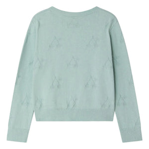 Bonpoint - Cardigan Pointelle Lysia Organik Pamuk | Celadon