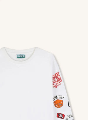 Kenzo - Kenzo Logolu Tişört | Beyaz