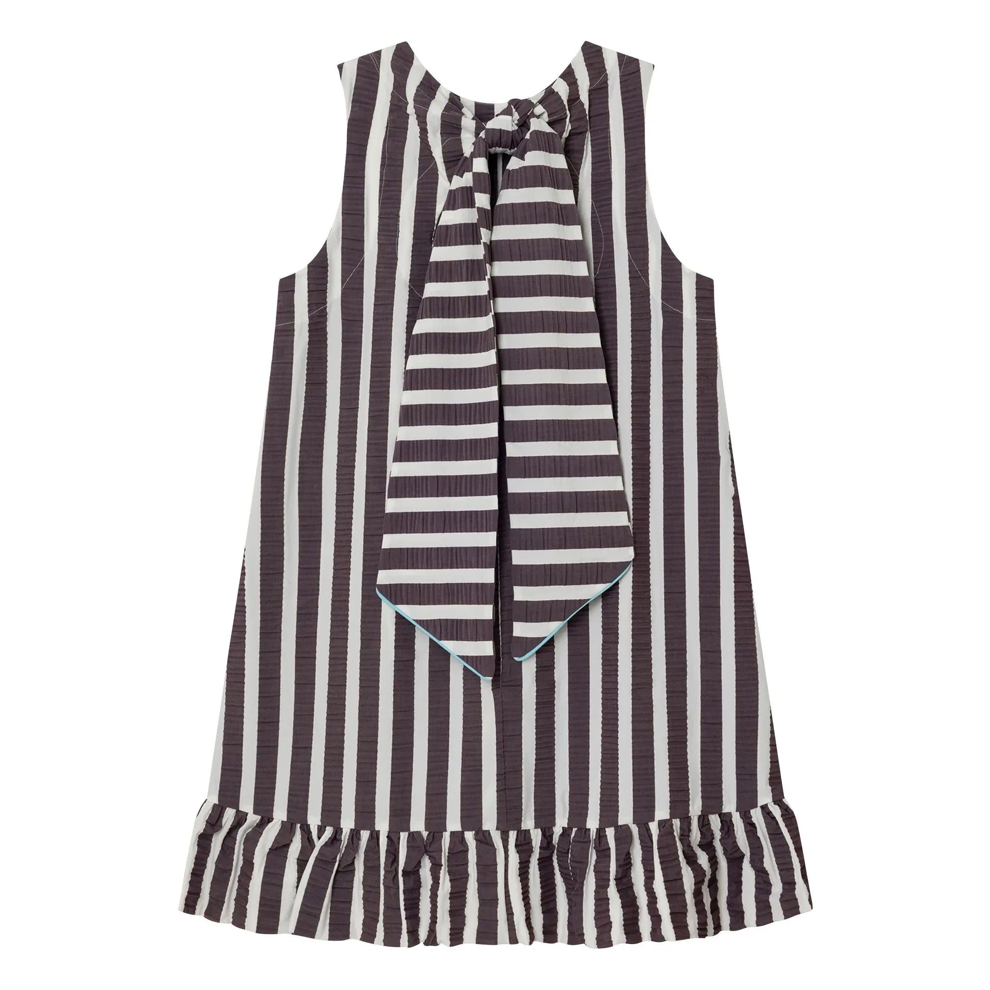 Dr Bloom - Cocomero Stripes Elbise | Aubergine
