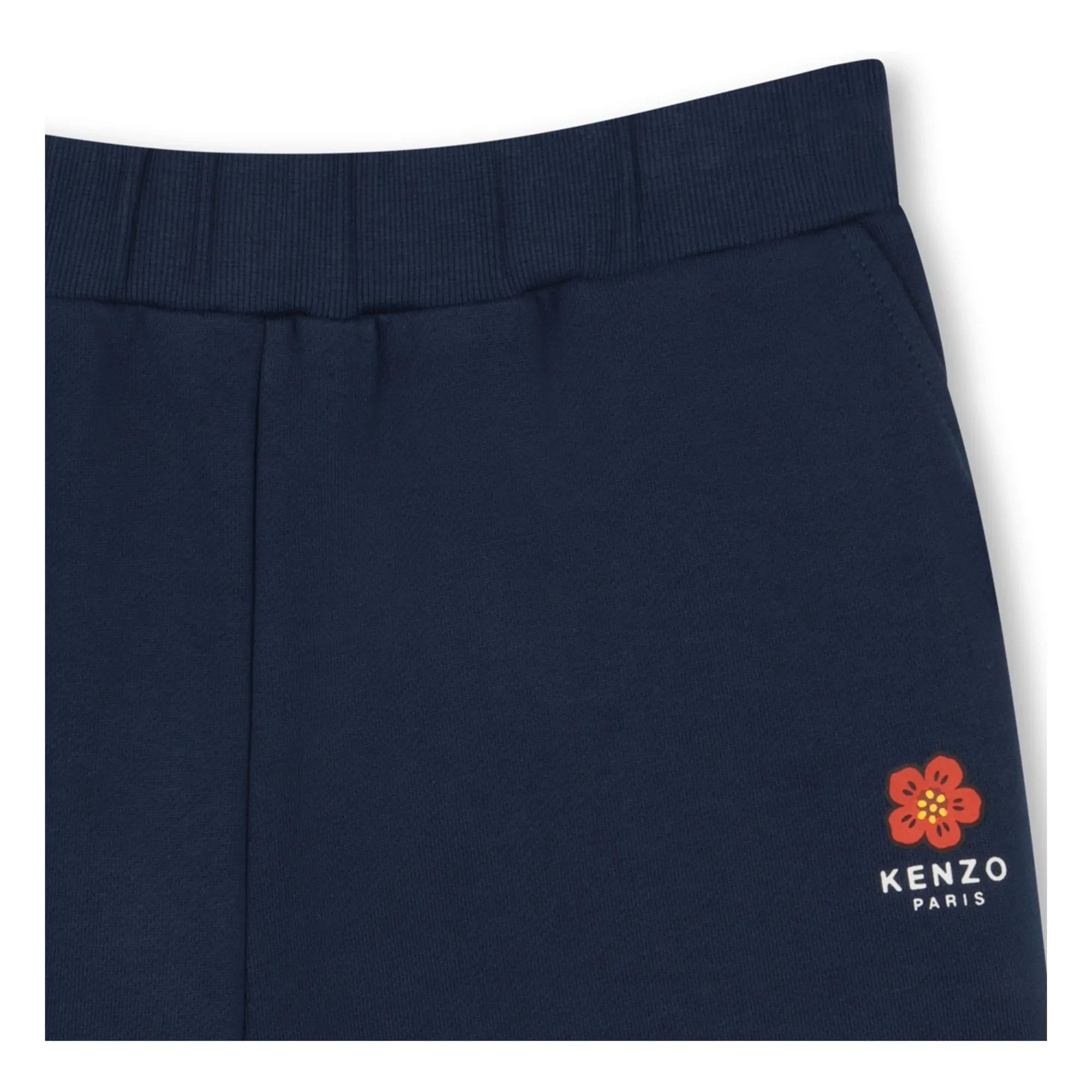 Kenzo - Flower Molton Kısa Şort | Lacivert