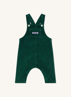 Petit Bateau - Organik Pamuklu Kadife Salopet | Krom yeşili