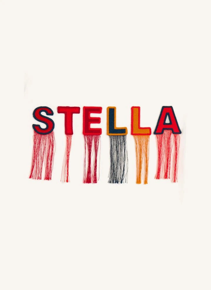 Stella McCartney Kids - Püsküllü Tişört Stella Organik pamuk | Fildişi