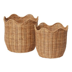Broste Copenhagen - Lola rattan saklama sepetleri - 2'li Set