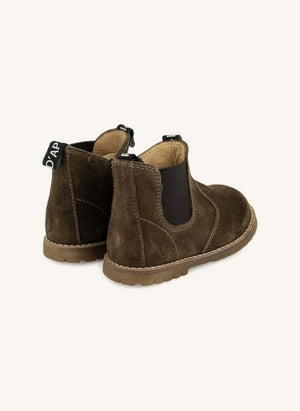 Pom d'Api - Bob Zip Velours Botlar | Koyu Yeşil