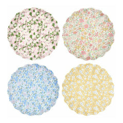 Meri Meri - Melamin tabaklar - Meri Meri x Liberty - 4'lü set