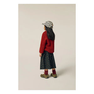 The Campamento - Kalp Desenli Hırka | Bordo