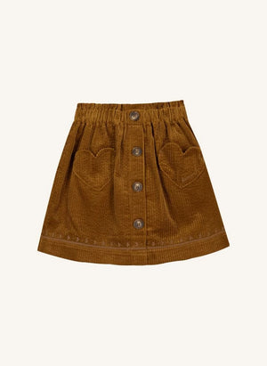 Bonton - Karamel Polka Kadife Etek