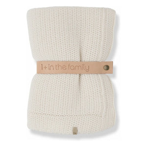1+ in the family - Couverture Marinet Merinos Yünü | Ecru