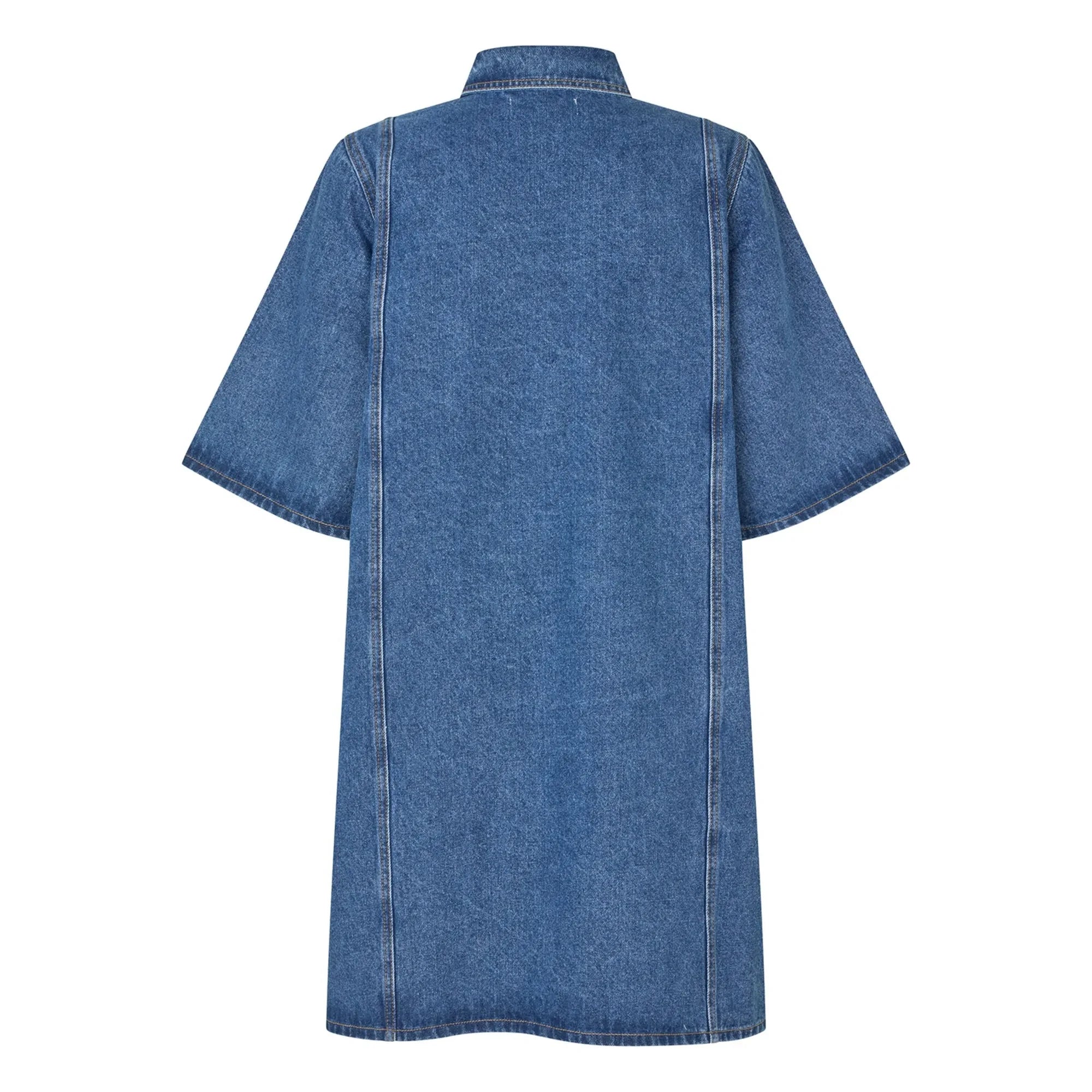 Lollys Laundry - Mola Pamuk Elbise | Denim mavi