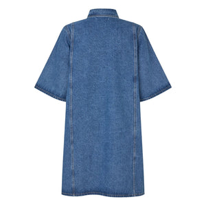 Lollys Laundry - Mola Pamuk Elbise | Denim mavi
