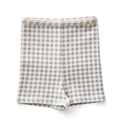 Soor Ploom - Organik pamuklu Vichy şort | Buz Mavisi
