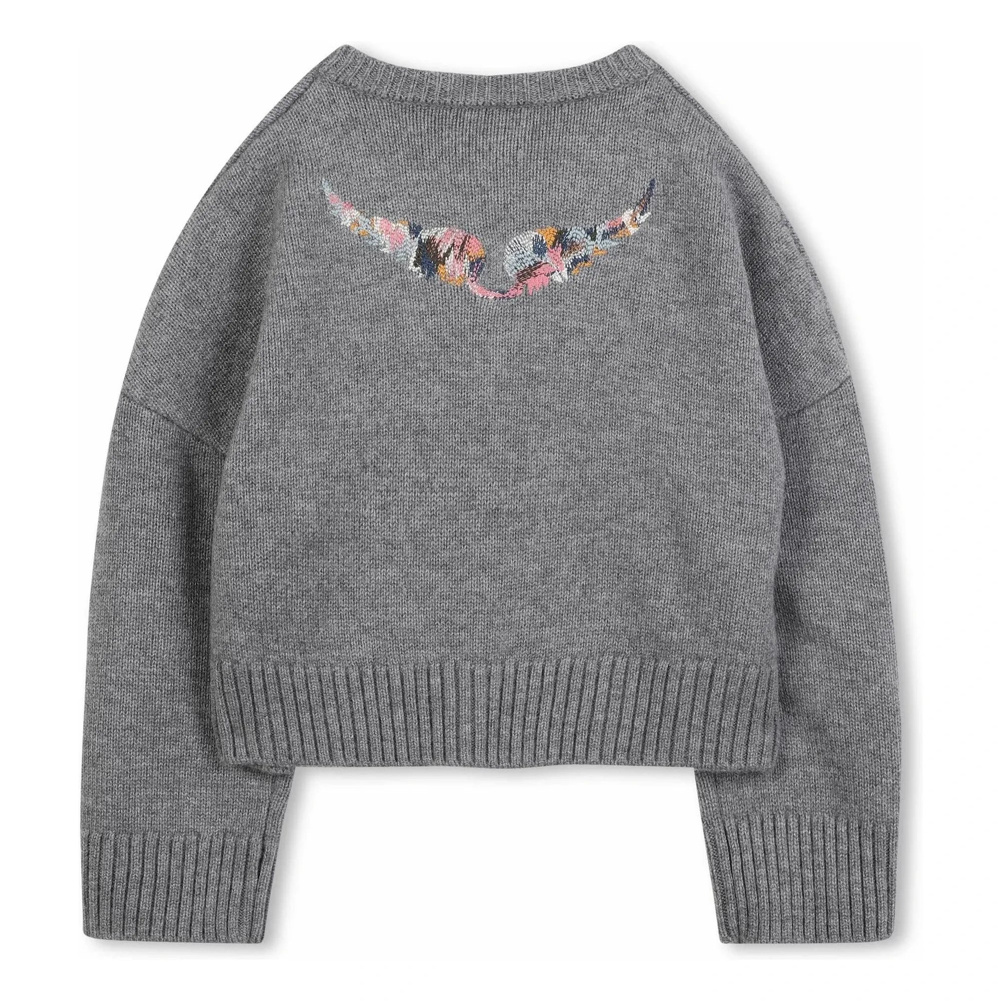 Zadig & Voltaire - Cardigan Ailes Laine | Gri melanj