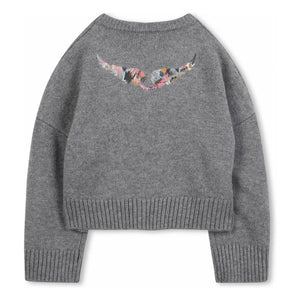 Zadig & Voltaire - Cardigan Ailes Laine | Gri melanj