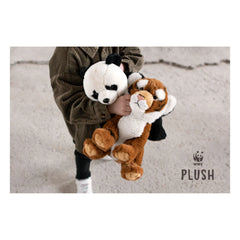 Bon Ton Toys - Eco Panda peluş oturan | Noir/Blanc