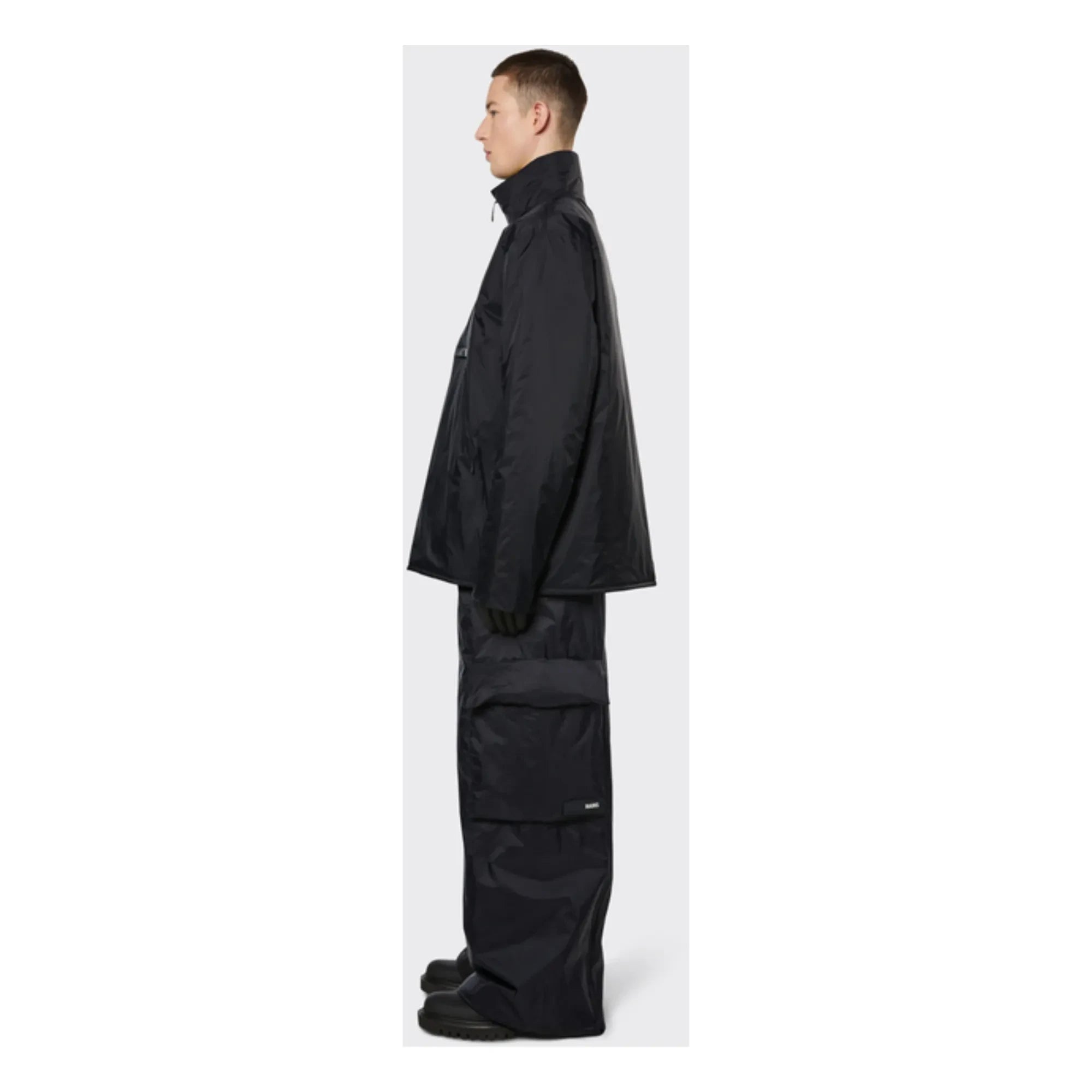 Rains - Su Geçirmez Kapitone Anorak | Siyah