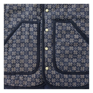 Hundred Pieces - Maria Bandana Kolsuz Yelek | Indigo mavi