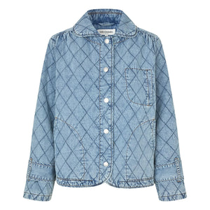 Lollys Laundry - Viola Kapitone Pamuk Ceket | Denim mavisi