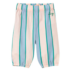 Tinycottons - Poplin Çizgili Pantolon | Pastel Pembe