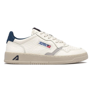 Autry - Medalist Düşük Dokulu Deri ve Süet Sneaker | Mavi