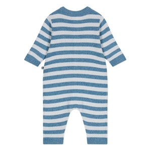 Petit Bateau - Çizgili Yün Tulum | Mavi