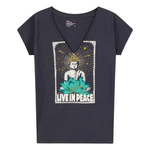 Leon & Harper - Tonton Yoga T-shirt Organik pamuk | Karbon