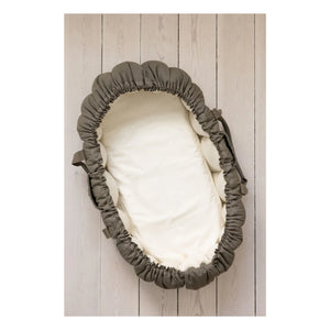 Sebra - 3'ü 1 arada bebek beşiği yatak koruyucu kılıfı | Beyaz