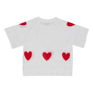 Stella McCartney Kids - Kalp kazak | Beyaz