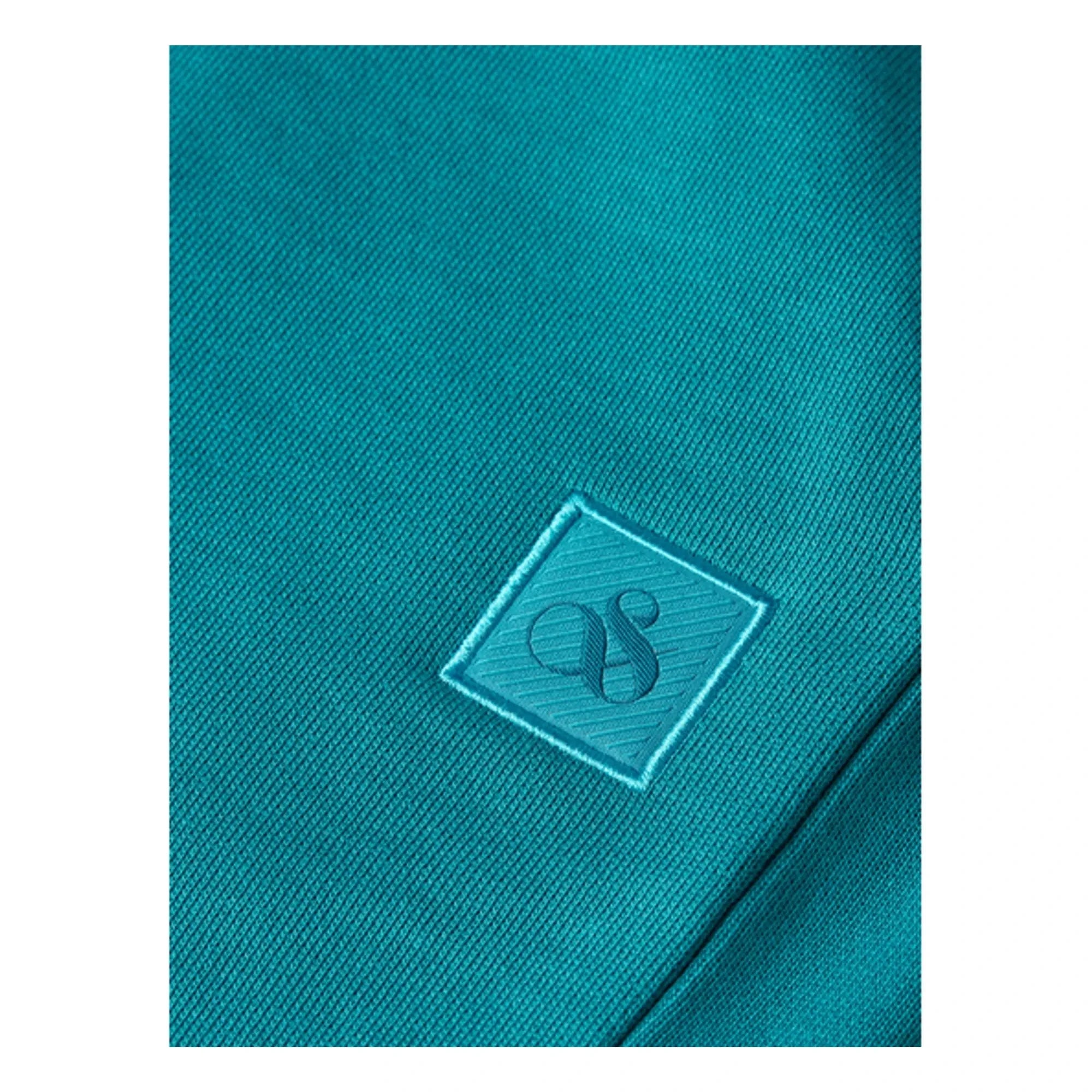 Scotch & Soda - Organik Pamuk Logo Rozetli Jogger Şort | Lagoon Blue