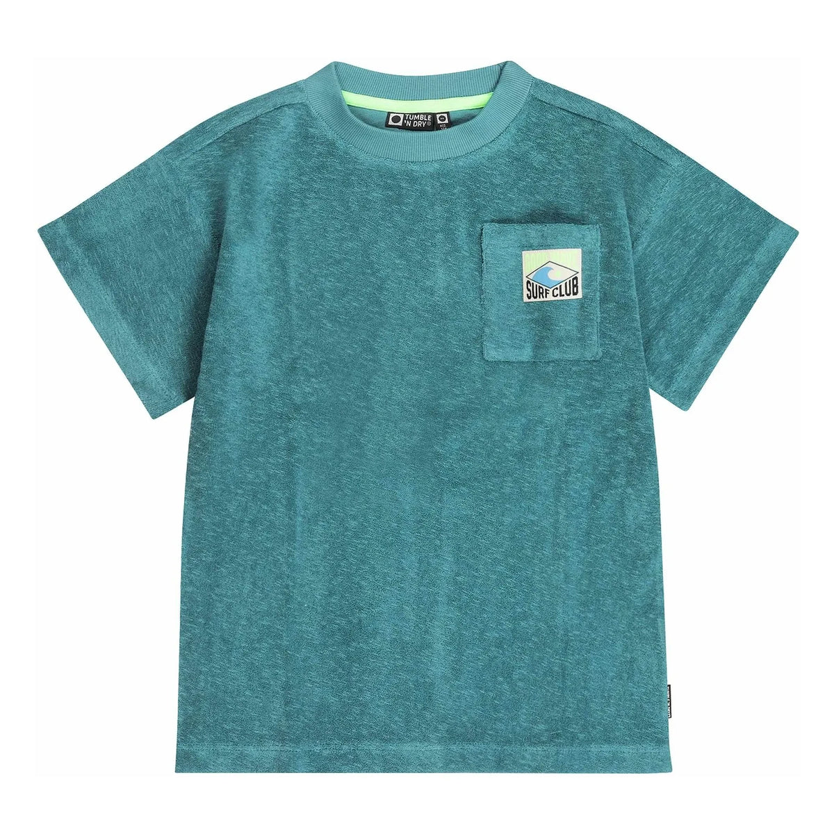 Tumble N'Dry - Morea Oversize Organik Pamuklu Havlu Tişört | Peacock Blue