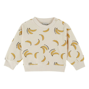 Emile et Ida - Organik Pamuk Muzlu Havlu Sweatshirt | Krem
