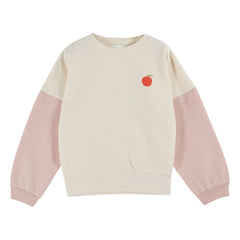 Emile et Ida - Organik pamuklu fleece sweatshirt | Soluk Pembe