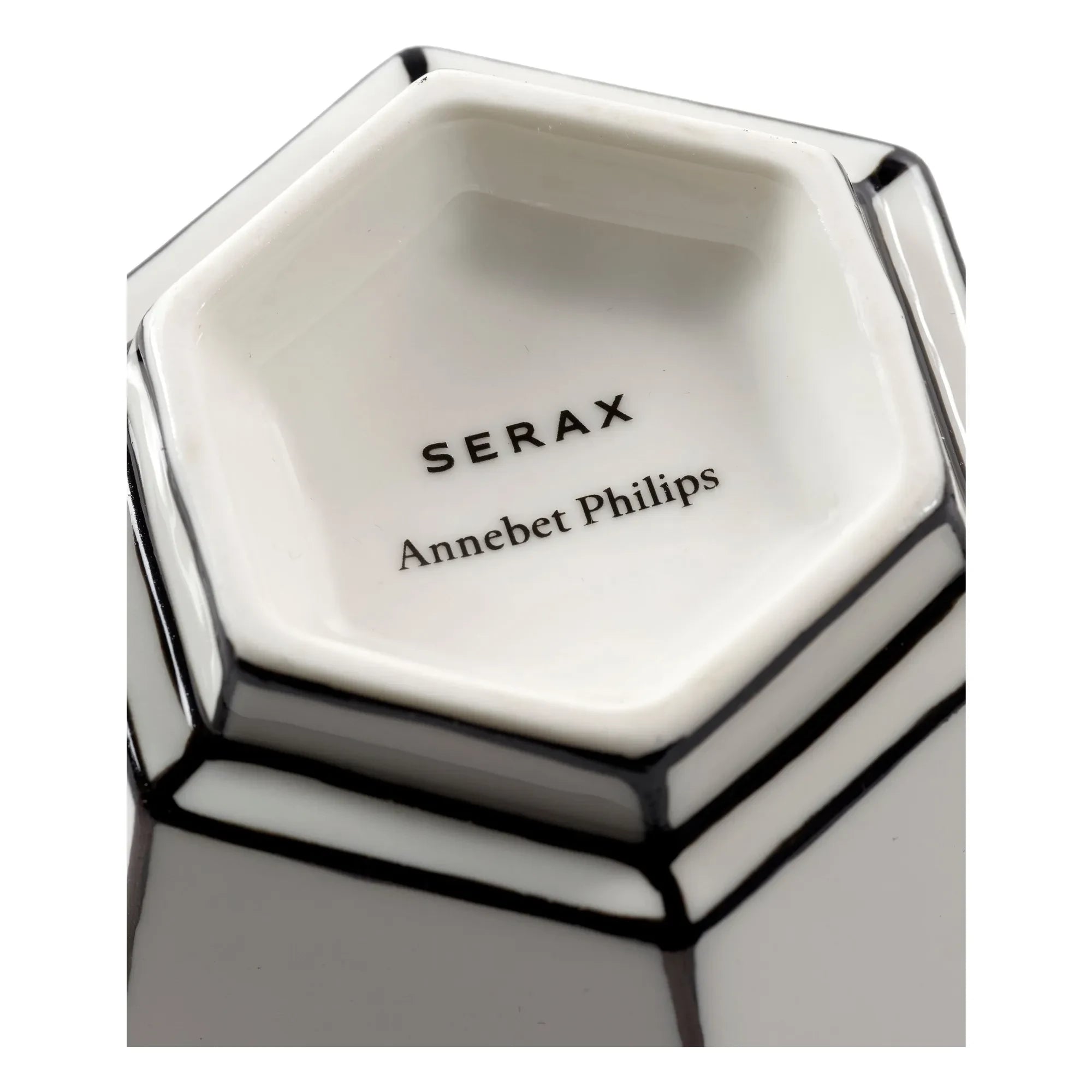 Serax - Annabet Philips fincan ve tabak takımı - 2'li | Noir/Blanc