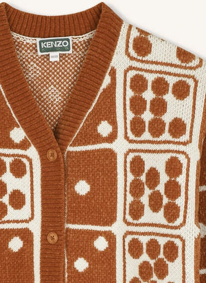 Kenzo - Jakarlı V-yaka hırka | Oats