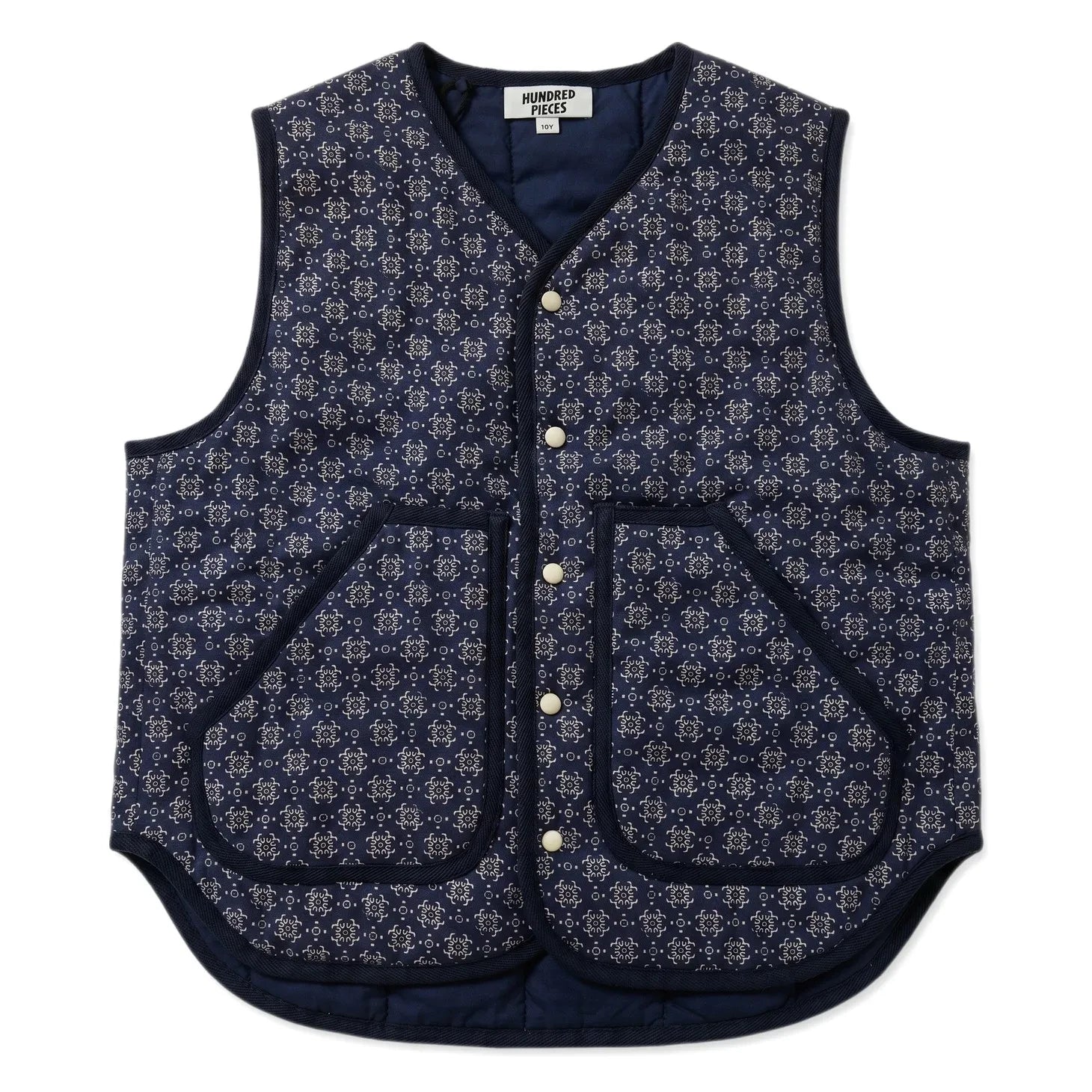 Hundred Pieces - Maria Bandana Kolsuz Yelek | Indigo mavi