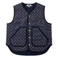 Hundred Pieces - Maria Bandana Kolsuz Yelek | Indigo mavi