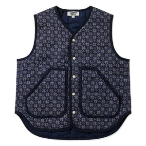 Hundred Pieces - Maria Bandana Kolsuz Yelek | Indigo mavi