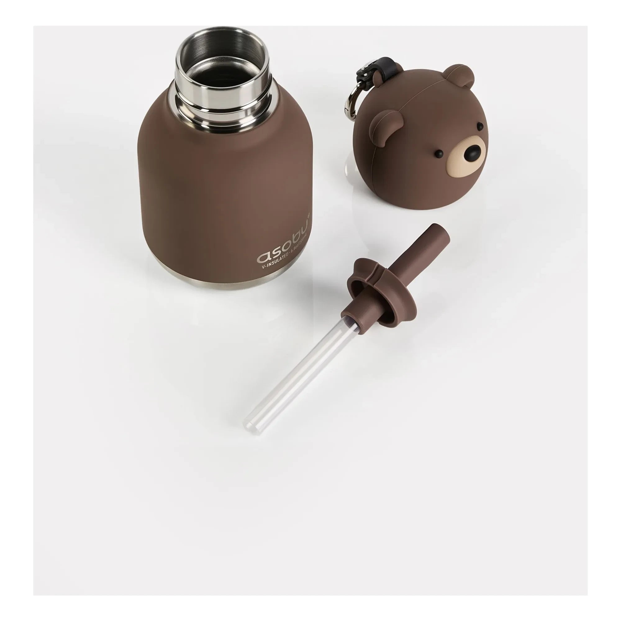 Asobu - Brown Bear paslanmaz çelik mini matara | Brown