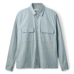 Forét - Lunar Ekose Overshirt | Açık Mavi