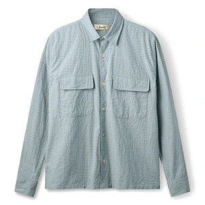 Forét - Lunar Ekose Overshirt | Açık Mavi