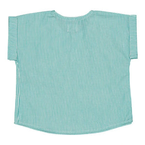 Loir - Kurta Çizgili Ceket | Turkuaz