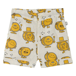 Stella McCartney Kids - Music Shorts Keten ve Organik Pamuk | Ivory