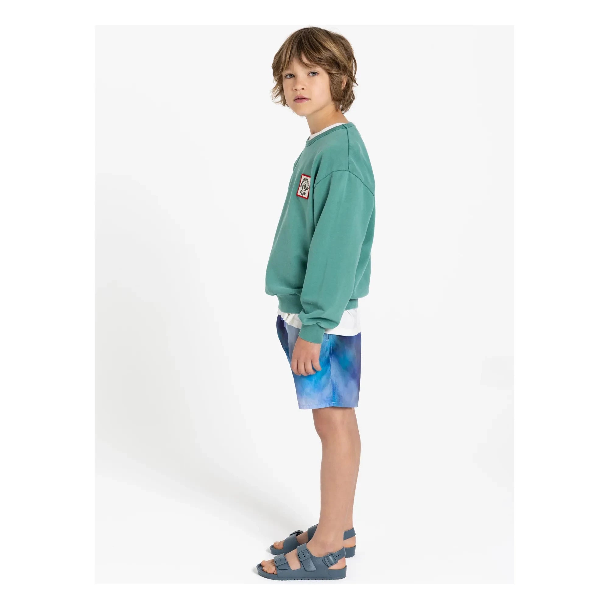 Hundred Pieces - Ryde Wheelers organik pamuklu sweatshirt | Zümrüt yeşili