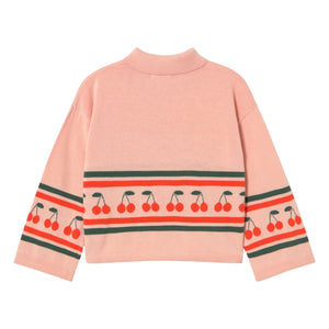 Tinycottons - Polo Kiraz Örgü | Pembe