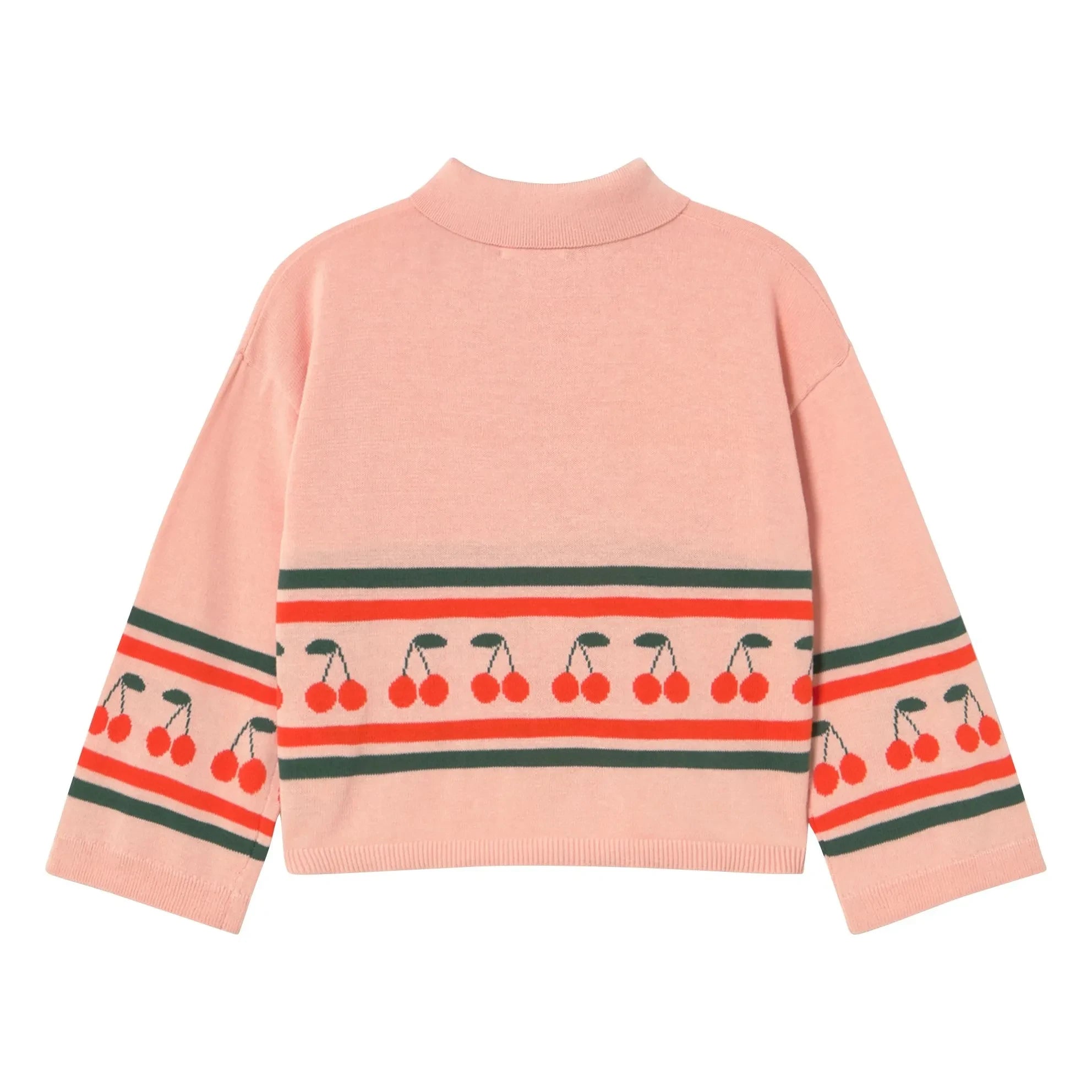 Tinycottons - Polo Kiraz Örgü | Pembe