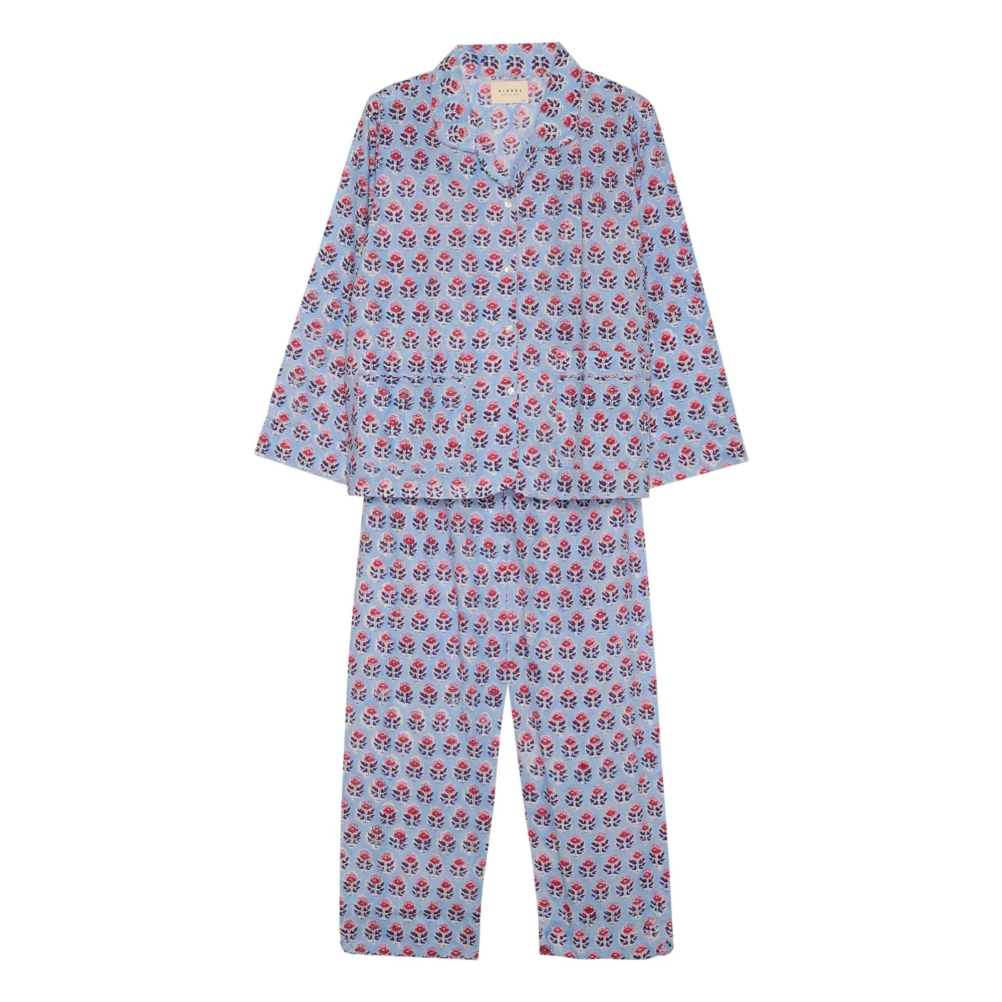SISSEL EDELBO - Organik pamuklu pijama | Mavi
