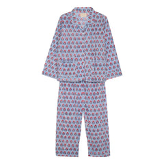 SISSEL EDELBO - Organik pamuklu pijama | Mavi