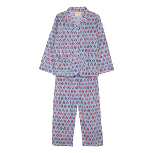SISSEL EDELBO - Organik pamuklu pijama | Mavi