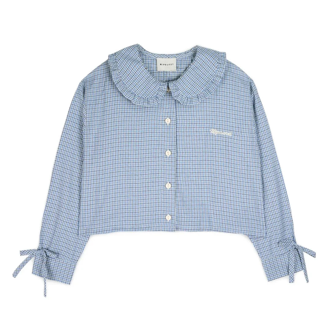 Mipounet - Florence Peter Pan Yaka Gömlek | Mavi