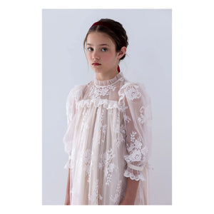 petite Amalie - Dantel elbise | Açık Pembe
